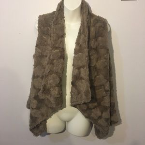 Anthropologie Elevenses Faux Fur vest